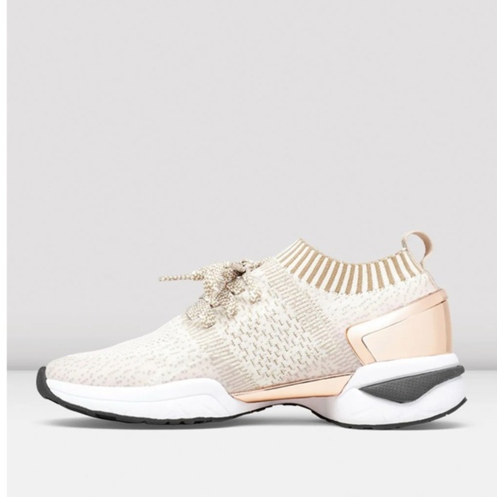 Women's Cream Knit Dance Sneakers